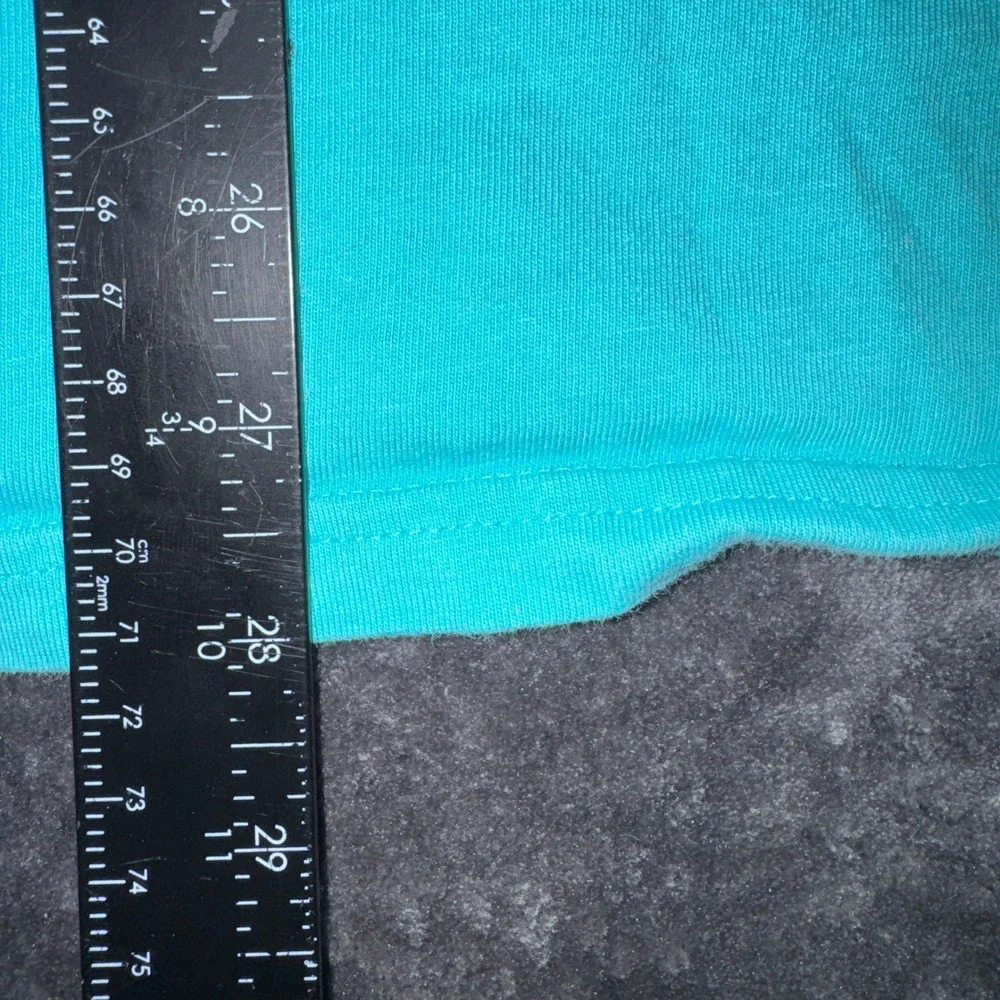 Adidas Mens XL‎ Teal Blue Wavy Graphic T-Shirt HE4801